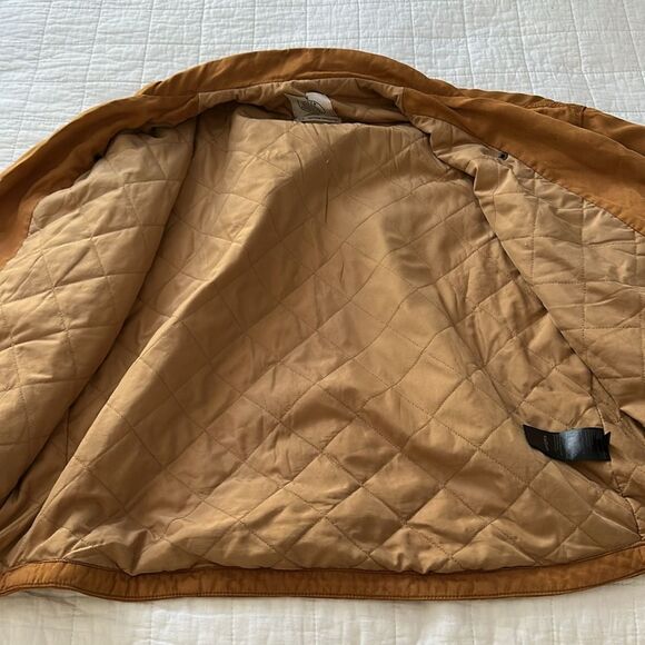 Urban Outfitters Men’s Brown Oversized Quilted Tencel Moto Jacket Size M - Picture 11 of 13